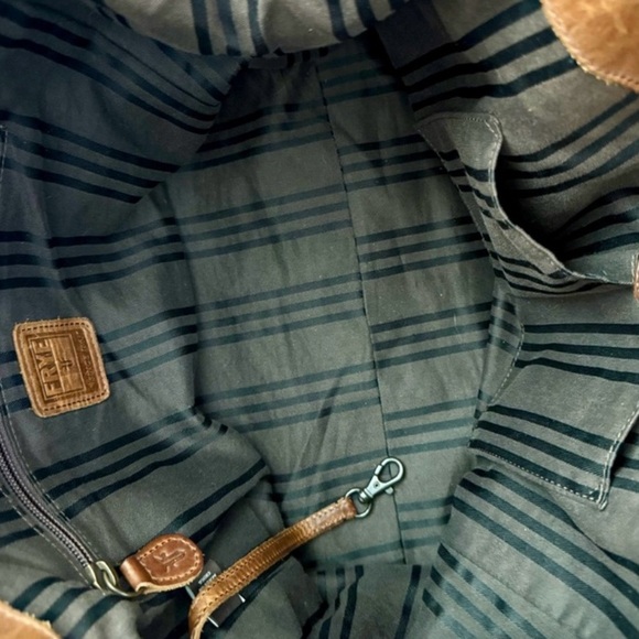 Frye Melissa Leather Shoulder Bag Cognac - Picture 8 of 8